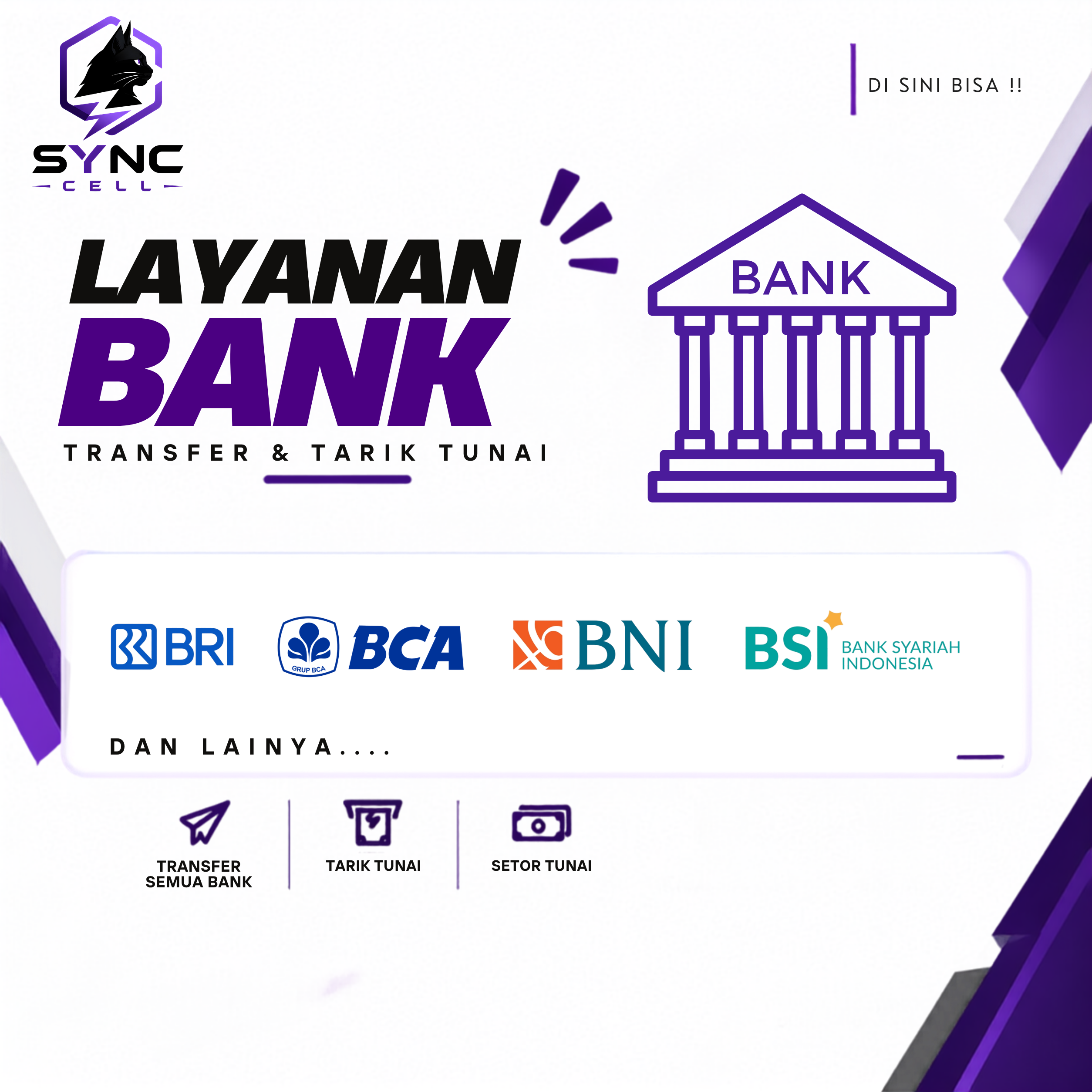 Poster Layanan Bank SYNC CELL