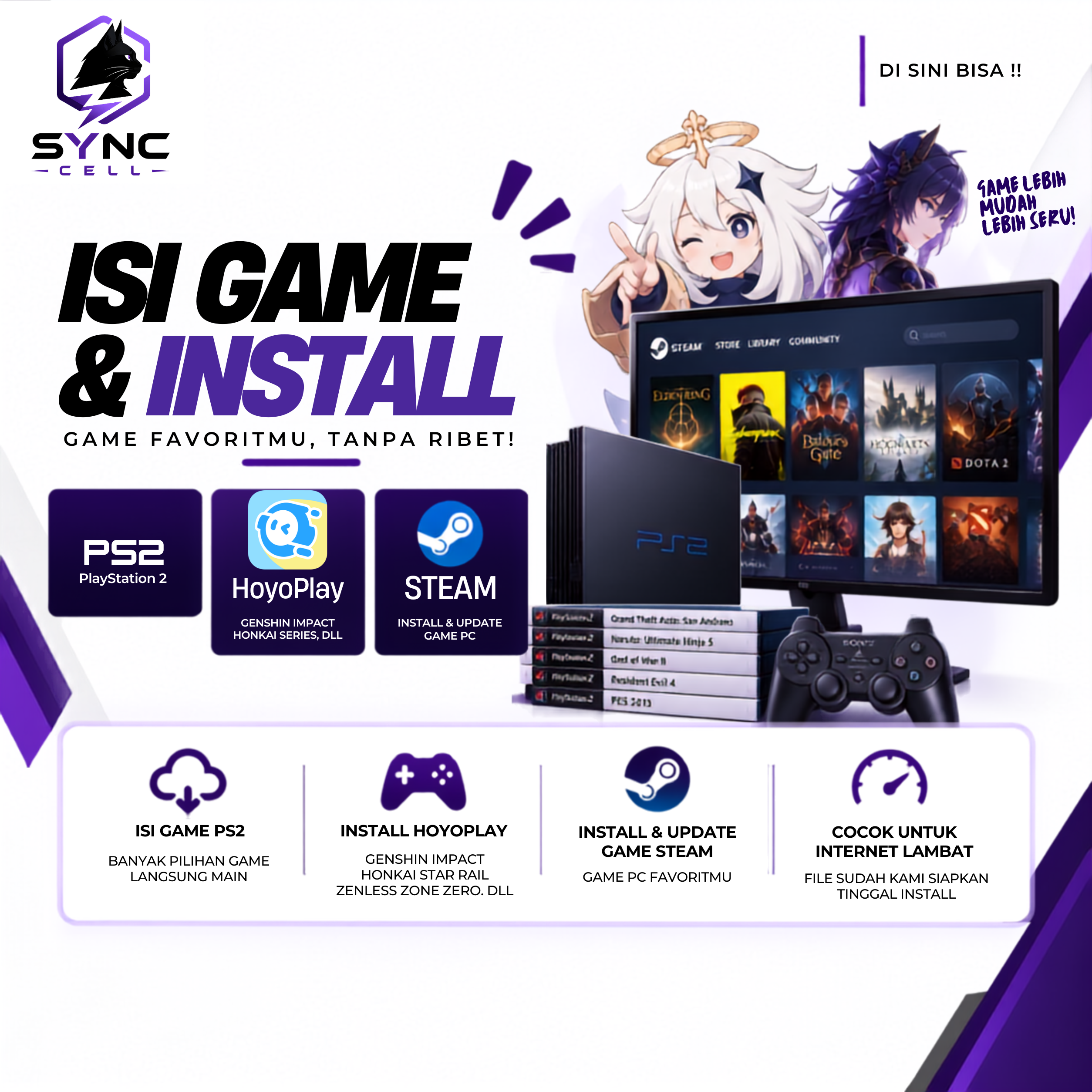 Poster Isi Game & Install SYNC CELL